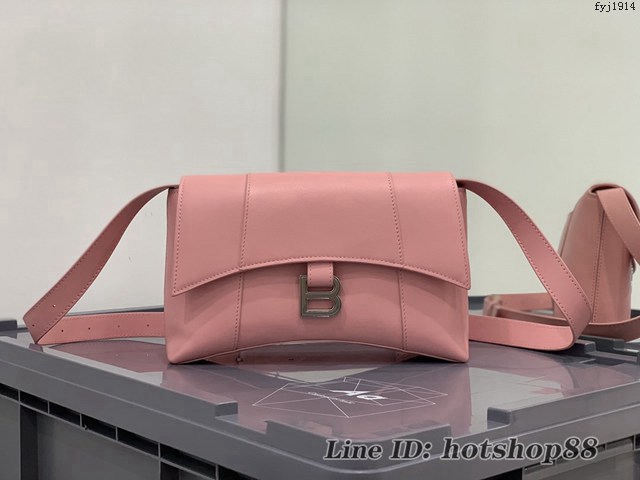 Balenciaga專櫃爆款Hourglass沙漏包 巴黎世家平紋小牛皮單肩斜挎包 款號:671355 fyj1914