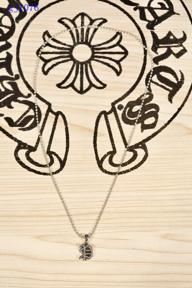 Chrome Hearts專櫃皮具包包純銀字母項鏈 克羅心925純銀字母Q吊墜 gj1076