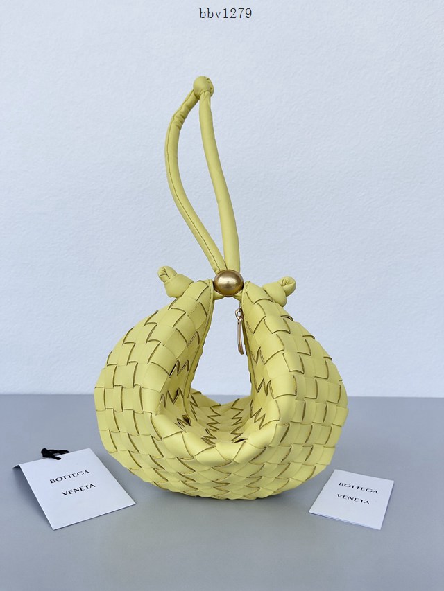 BV專櫃新款手工編織女包 葆蝶家BV金球Turn小號肩背女包 701023 bbv1279