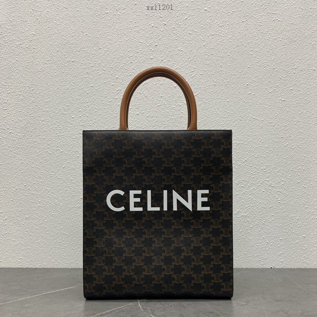 Celine專櫃新款CABAS帆布系列toto包 賽琳手提豎版手拿包 xxl1201