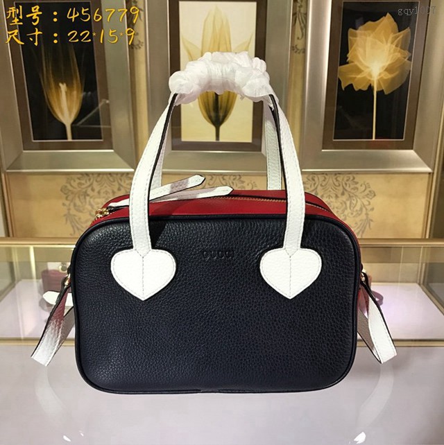 Gucci女包 456779 進口牛皮 古馳手提包 Gucci古奇小號肩背斜挎包 gqy1007