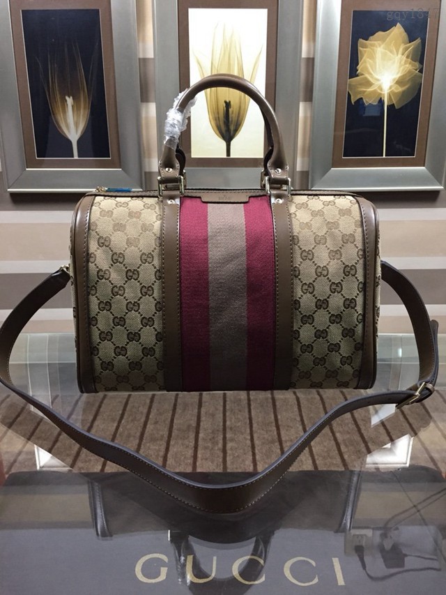 Gucci高仿專櫃女包 247205 古馳專櫃新款枕頭包 Gucci中號波士頓包 gqy1847