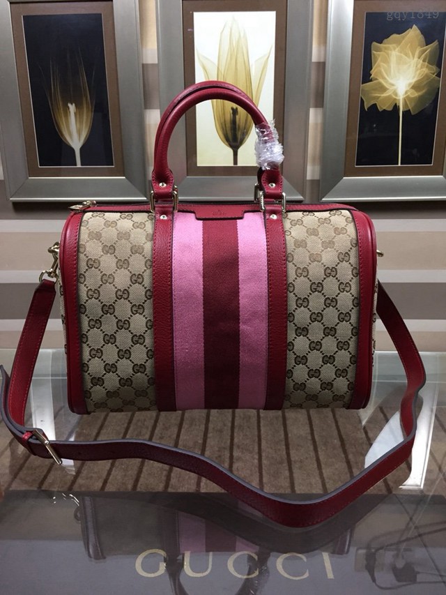 Gucci高仿專櫃女包 247205 古馳專櫃新款枕頭包 Gucci中號波士頓包 gqy1849