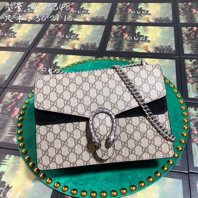 Gucci經典款女包 403348 古馳Dionysus酒神包 GUCCI古奇中號單肩鏈條女包 gqy2744