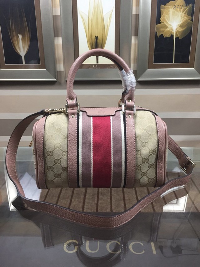 Gucci高仿專櫃女包 269876 古馳GUCCI女款波士頓圓筒手提包 Gucci經典手袋 gqy3076