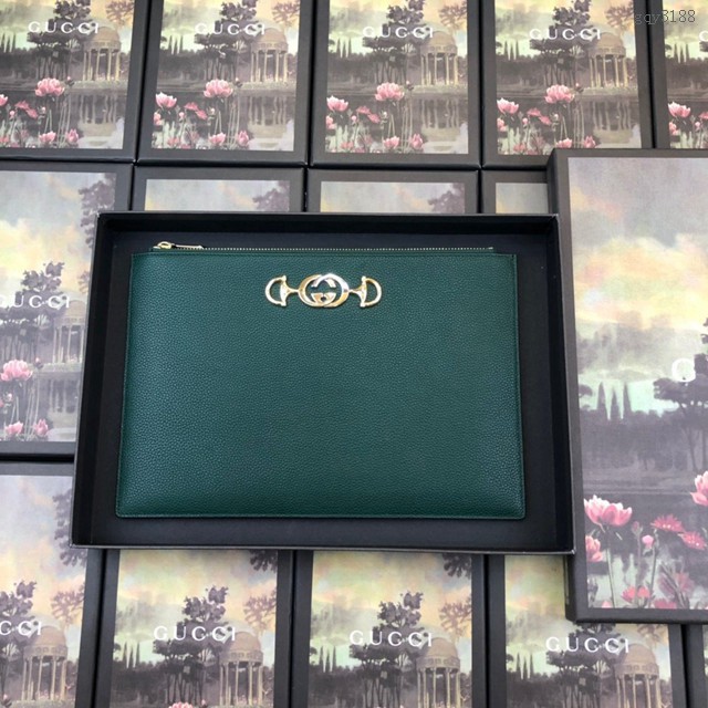Gucci手包 570728 古馳2019新款Zumi系列 互扣式G馬銜扣 Gucci女士手拿包 gqy3188