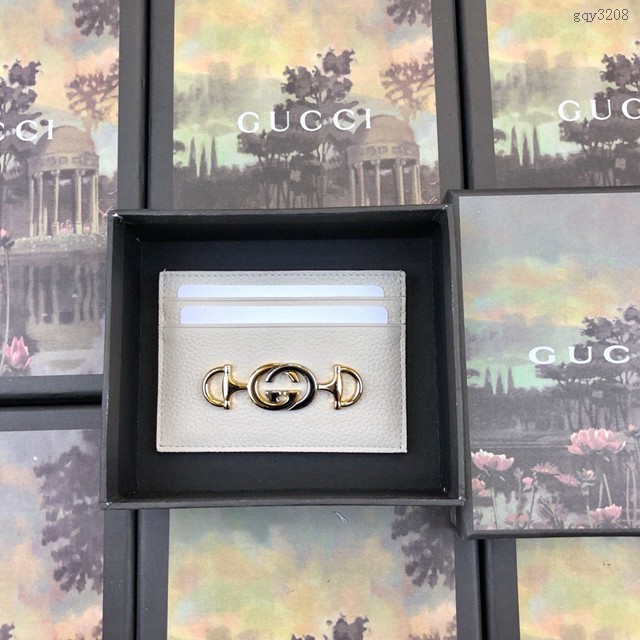 Gucci卡包 570679 古馳2019新款女士卡夾 Zumi系列零錢卡片包 Gucci女士名片夾 gqy3208