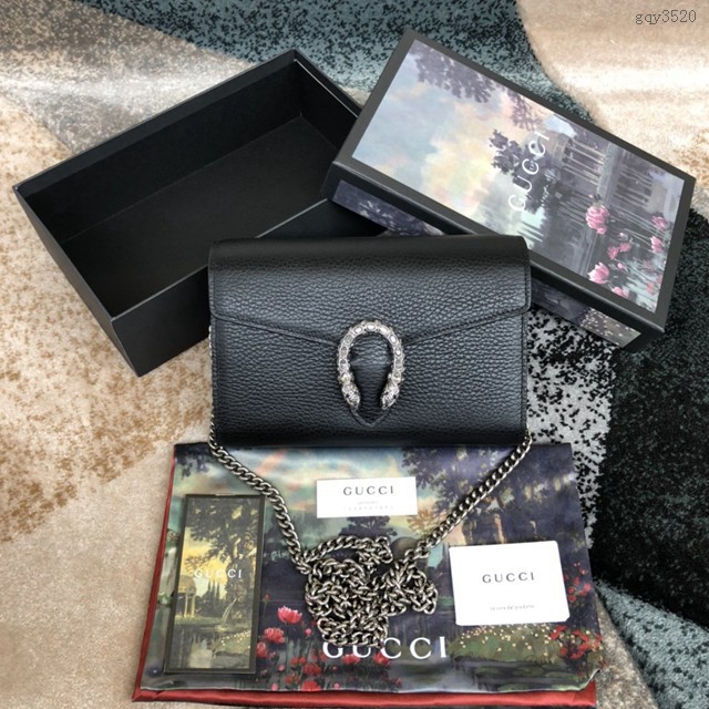 Gucci經典款女包 401231 古奇Dionysus系列 虎頭馬刺扣 Gucci迷你斜挎女包 鏈條迷你手袋 gqy3520
