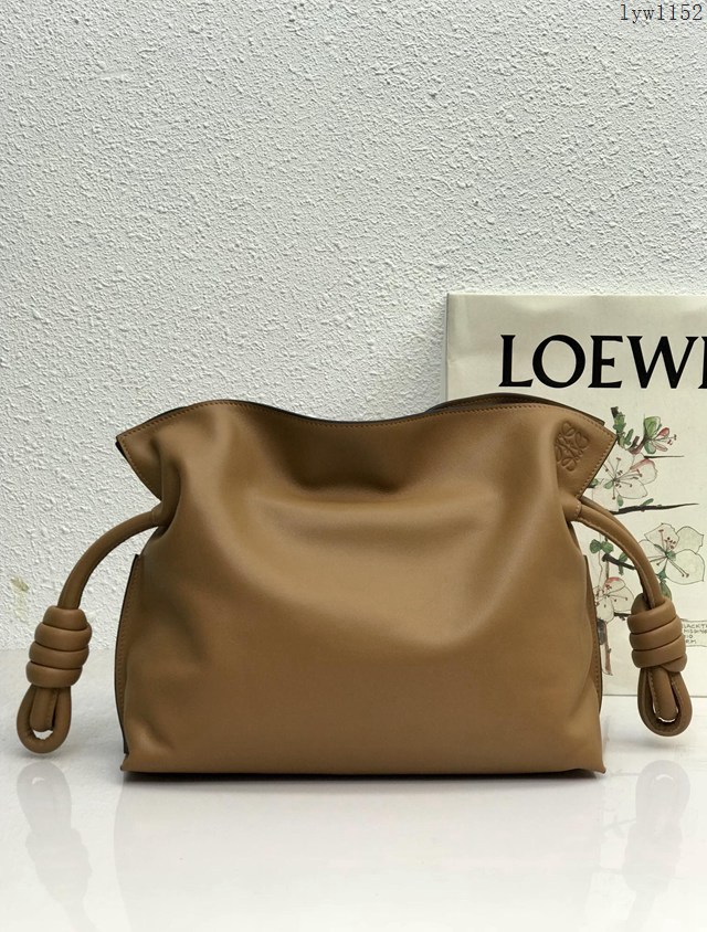 Loewe專櫃2022新款小牛皮肩背女包 羅意威Flamenco clutch系列升級版福袋大號 10856 lyw1152