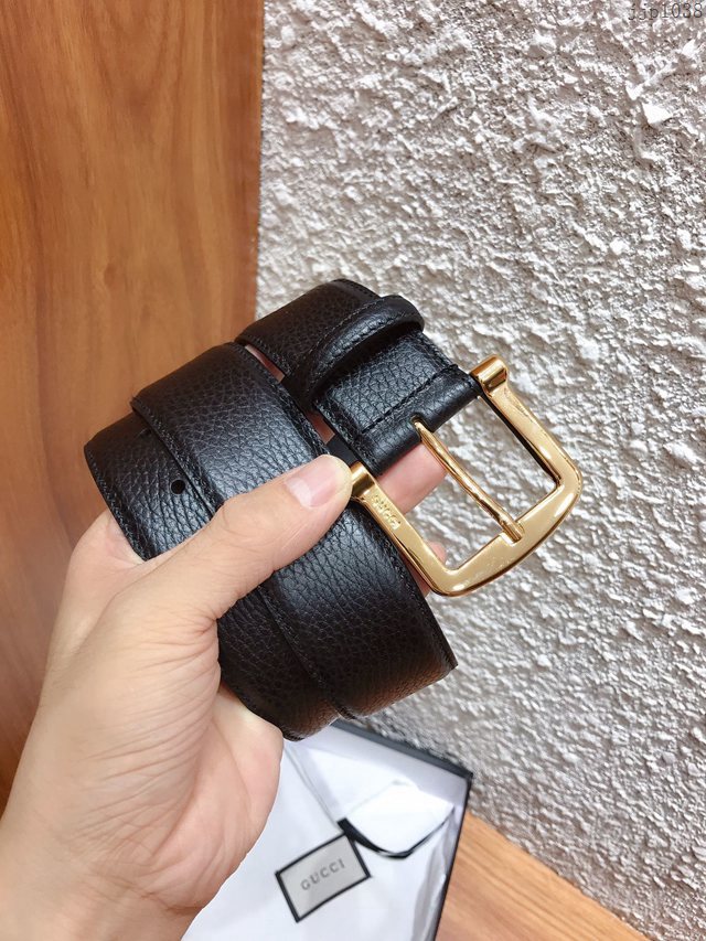Gucci男士皮帶 古奇荔枝紋進口牛皮底腰帶 jjp1038