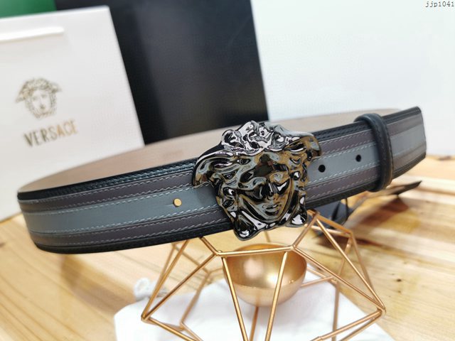VERSVE男士皮帶 範思哲高端皮帶 Versace美杜莎頭像搭扣 jjp1041