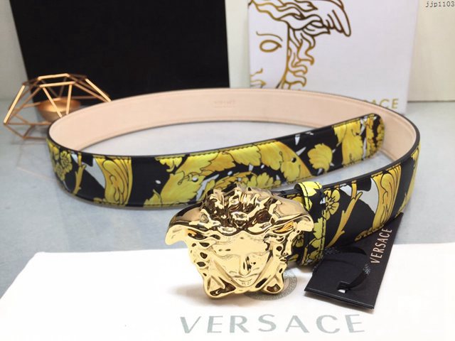 VERSVE男士皮帶 範思哲高端牛皮皮帶 三維美杜莎扣 jjp1103