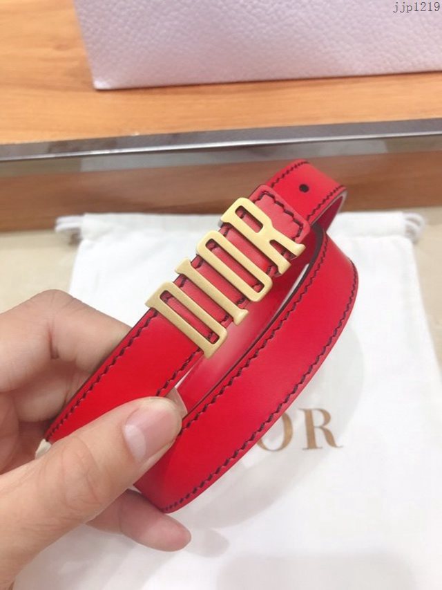 Dior專櫃新款女士腰帶 迪奧經典復古小字母牛皮腰帶  jjp1219