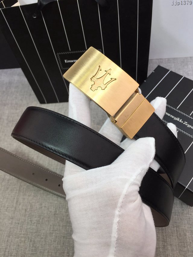 Zegna男士皮帶 傑尼亞雙面用小牛皮腰帶 jjp1379