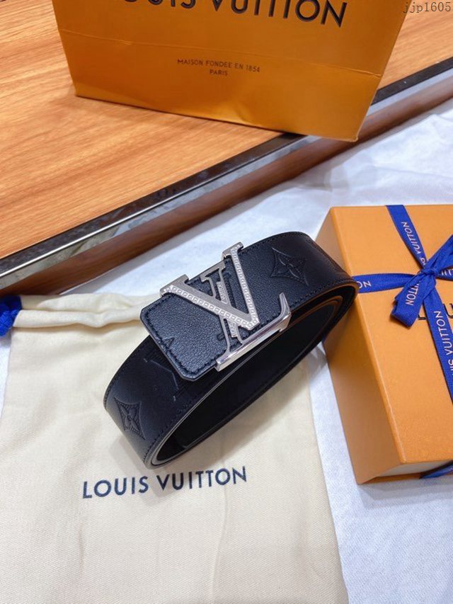 LV新款男士皮帶 路易威登雙面牛皮腰帶 jjp1605