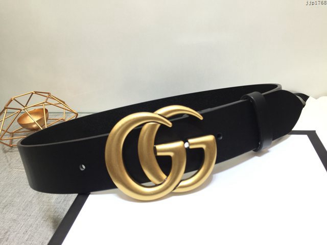 Gucci男士經典皮帶 古奇雙G低腰高腰穿戴腰帶 jjp1768