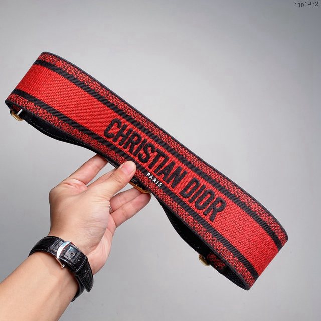 Dior專櫃經典款女士腰帶 迪奧Christian Dior刺繡帆布皮帶 jjp1972