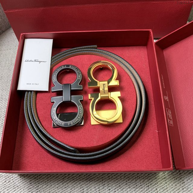 菲拉格慕男女士皮帶 Ferragamo雙扣高端禮盒腰帶 jjp2110