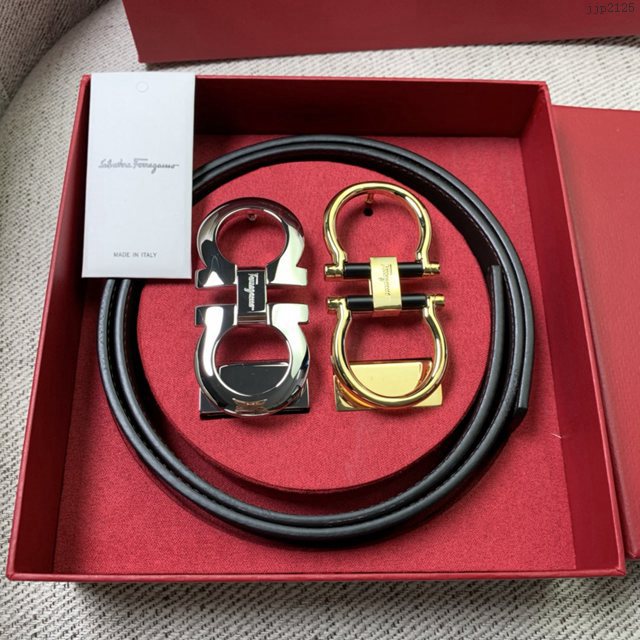 菲拉格慕男女士皮帶 Ferragamo雙扣高端禮盒腰帶 jjp2125