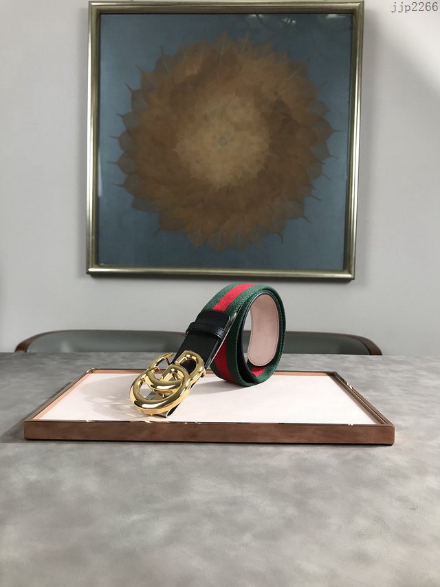 Gucci經典男士皮帶 409416 古奇拼接腰帶  jjp2266
