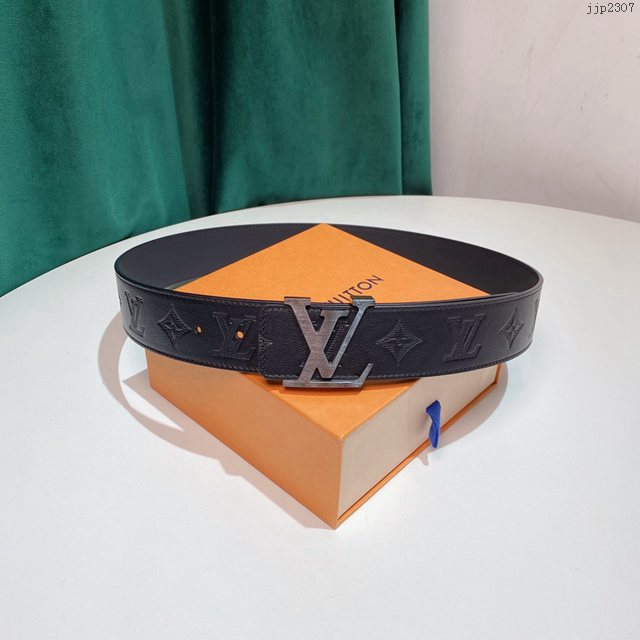 LV新款男士皮帶 路易威登雙面小牛皮腰帶 jjp2307