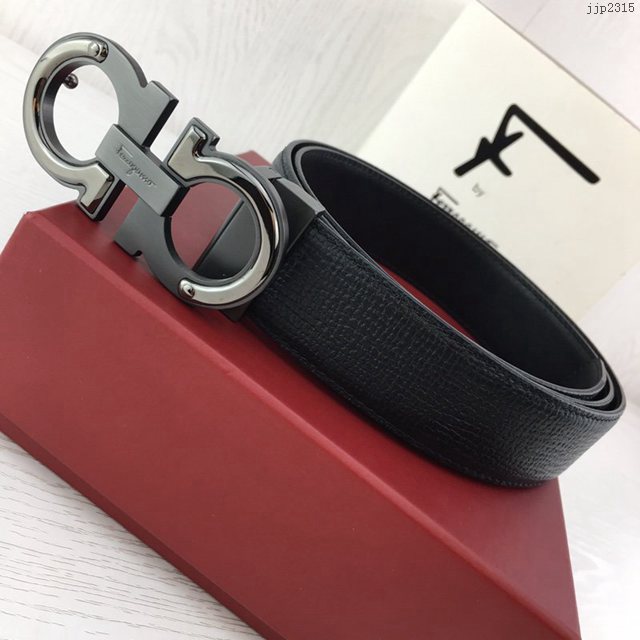 菲拉格慕專櫃款男士皮帶 Ferragamo雙面牛皮紋理腰帶 jjp2315
