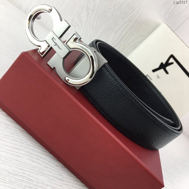 菲拉格慕專櫃款男士皮帶 Ferragamo雙面牛皮紋理腰帶 jjp2317