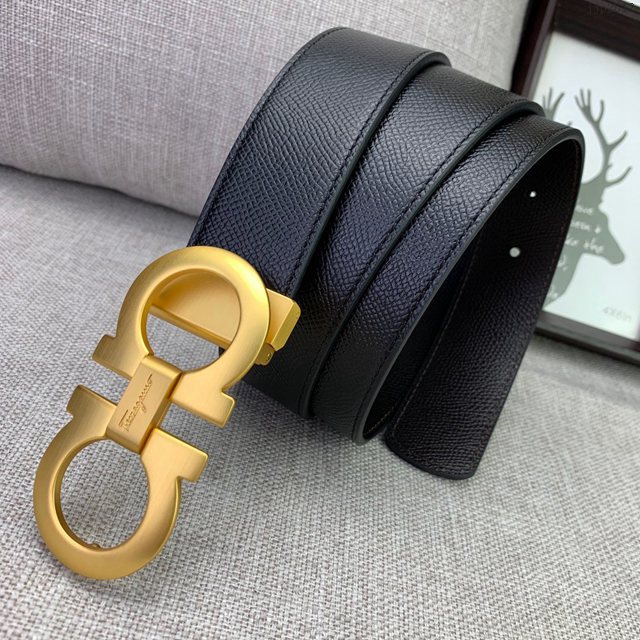 菲拉格慕專櫃款男士皮帶 Ferragamo晶片版雙面牛皮腰帶 jjp2512
