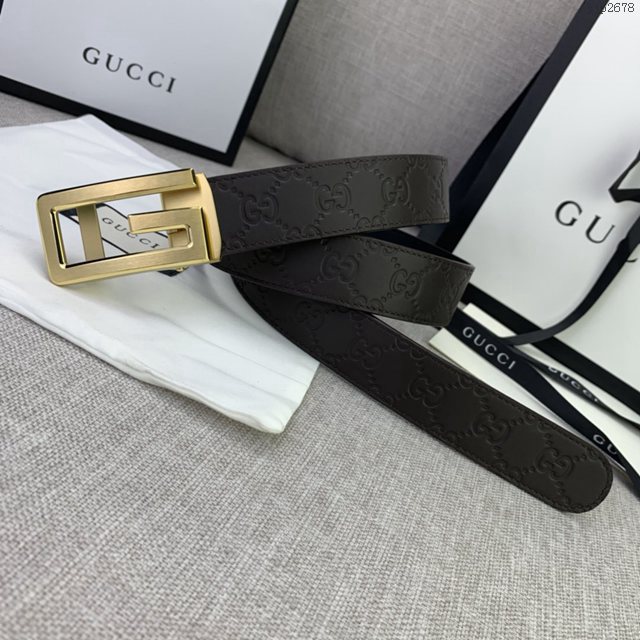 Gucci爆款皮帶 古奇自動平滑扣小牛皮腰帶 jjp2678