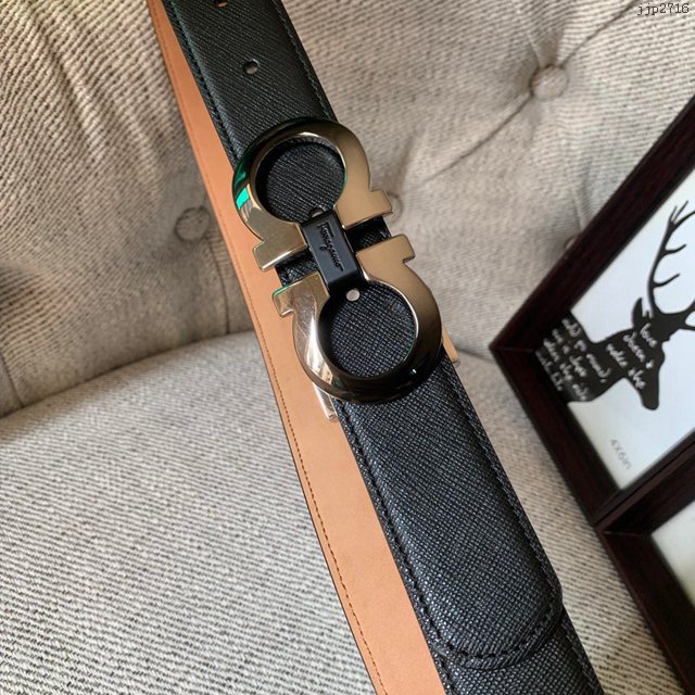 菲拉格慕專櫃款男士皮帶 Ferragamo雙面牛皮紋理腰帶 jjp2716