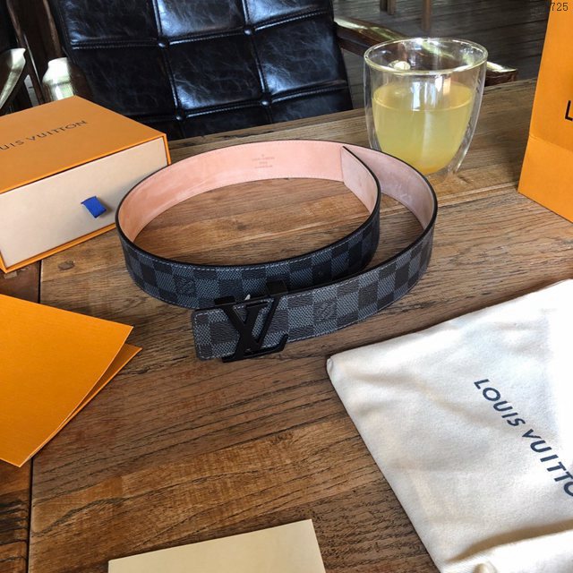 LV新款男士皮帶 路易威登經典棋盤格/老花腰帶 jjp2725