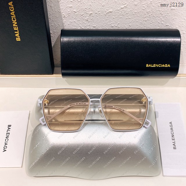 Balenciaga專櫃新款巴黎世家BB不規則logo墨鏡 BB0210S mmyj2129