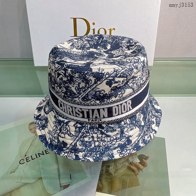 Dior專櫃新款遮陽防曬帽子 迪奧漁夫帽男女通用 mmyj3153