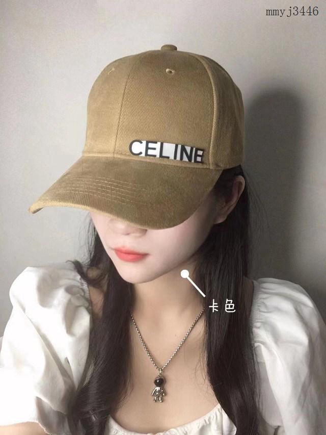 Celine專櫃2023新品賽琳休閒運動款棒球帽鴨舌帽 mmyj3446