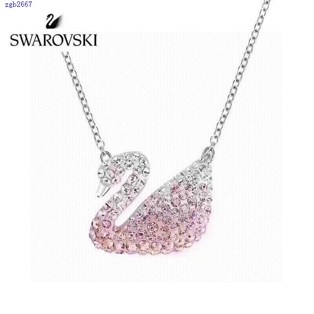 Swarovski施華洛世奇新款幻彩漸變天鵝項鏈 zgb2667