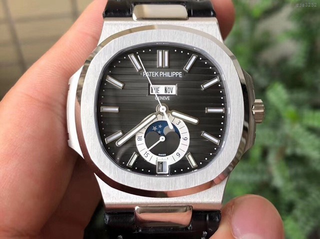 百达翡丽Nautilus年历碗表5726系列橡胶胶带男士腕表 gjs3252