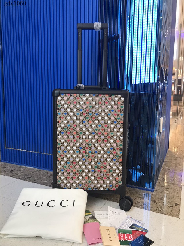 GUCCI古奇行李箱拉杆箱 米奇杏色/彩色古琦/杏色愛心古琦/杏色U古琦 gdx1060