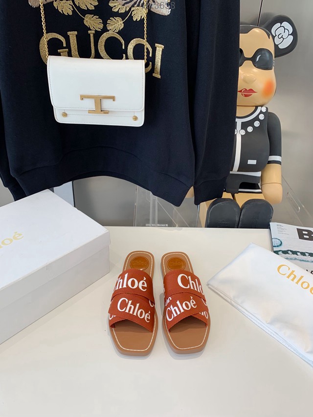Chloe克洛伊2022春夏最新款拖鞋女士涼拖鞋 dx3638