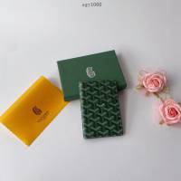 Goyard專櫃原版Y字印花面料護照包 戈雅A貨錢包口袋錢夾 sgy1060