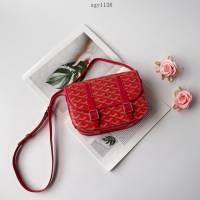 Goyard專櫃原版手繪花紋經典款郵差包 戈雅A貨單肩斜挎男女包包 sgy1136