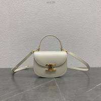 Celine專櫃23早春新款LISA同款mini馬鞍包 賽琳besace凱旋門圓弧形底部手提女包 xxl1252