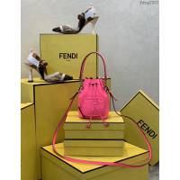 FENDI专柜精品包包 芬迪全皮手拎肩背女包 Fendi迷你桶包 fdzg2337