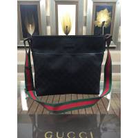Gucci專櫃款男包 189751 古馳gucci經典款帆布包 Gucci男士斜挎包  gqy1918