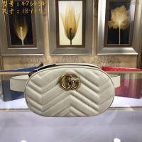 Gucci腰包 476434 GUCCI古馳GG Marmont系列 DSVRT 女士腰包  gqy2564