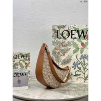 Loewe專櫃同步2022最新款Luna半月形Hobo手袋 羅意威小號月亮包 型號10193 lyw1446