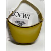 Loewe專櫃同步2022最新款Luna半月形Hobo手袋 羅意威全皮字母肩帶小號月亮包 型號10193 lyw1450