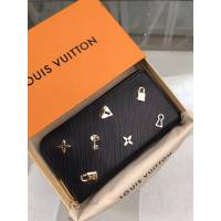 路易威登LV錢包 M63991 LV水波紋拉鏈錢夾 LV Love Lock系列 LV長夾錢包 xxlv1674