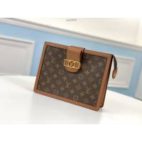 路易威登LV手包 M69184 老花 Pochette Dauphine手袋 LV新款女士手拿包 xxlv2572