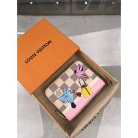 路易威登LV錢包 N60138 帆布版Zippy拉鏈零錢包 飛鳥銜 LV新款拉鏈短夾錢包 名片盒 xxlv2878