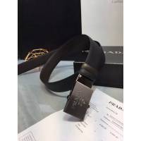 PRADA專櫃爆款男士皮帶 普拉達經典Prada標識雙面穿腰帶  jjp2059